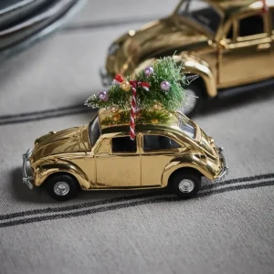 Dekorasjon Mini Xmas Car Gold