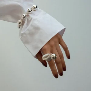 Silver Sphere Bracelet
