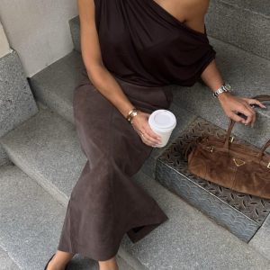 Yara Faux Suede Skirt