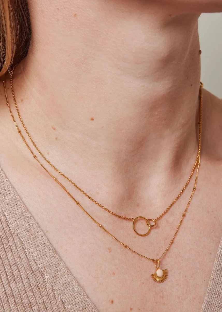 Soleil Pale Peach Necklace - Image 3
