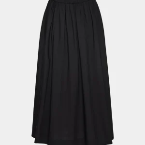 Amira Poplin Skirt Black