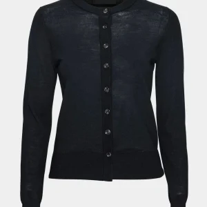 Rose Merino Cardigan Black