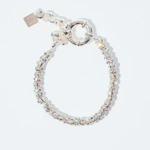 Skinny Diamond Bracelet Silver