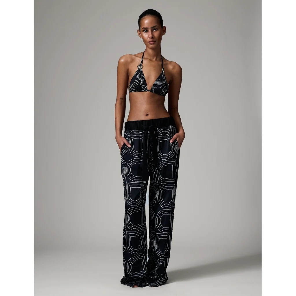 Posey Fluid Viscose Black Pant - Image 5