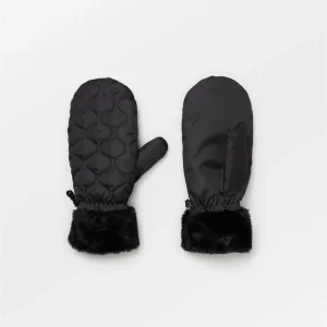 Makara Puff Mittens Black