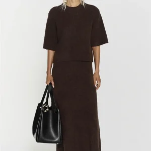 Israa Knitted Skirt Mocha Brown