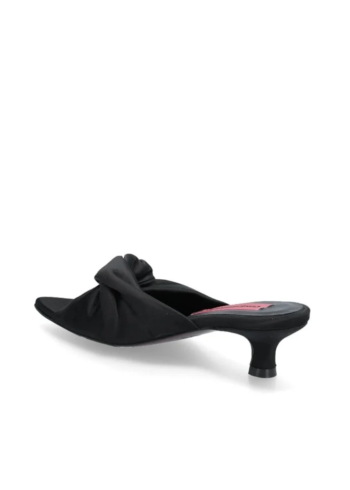 Alia Satin Heel Black - Image 6