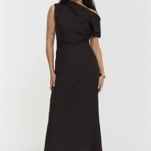 Reina Linen Dress Coffee