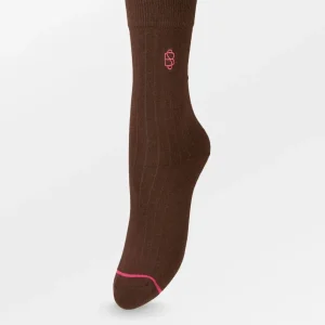 Logo Cotta Sokker Hot Fuge Brown
