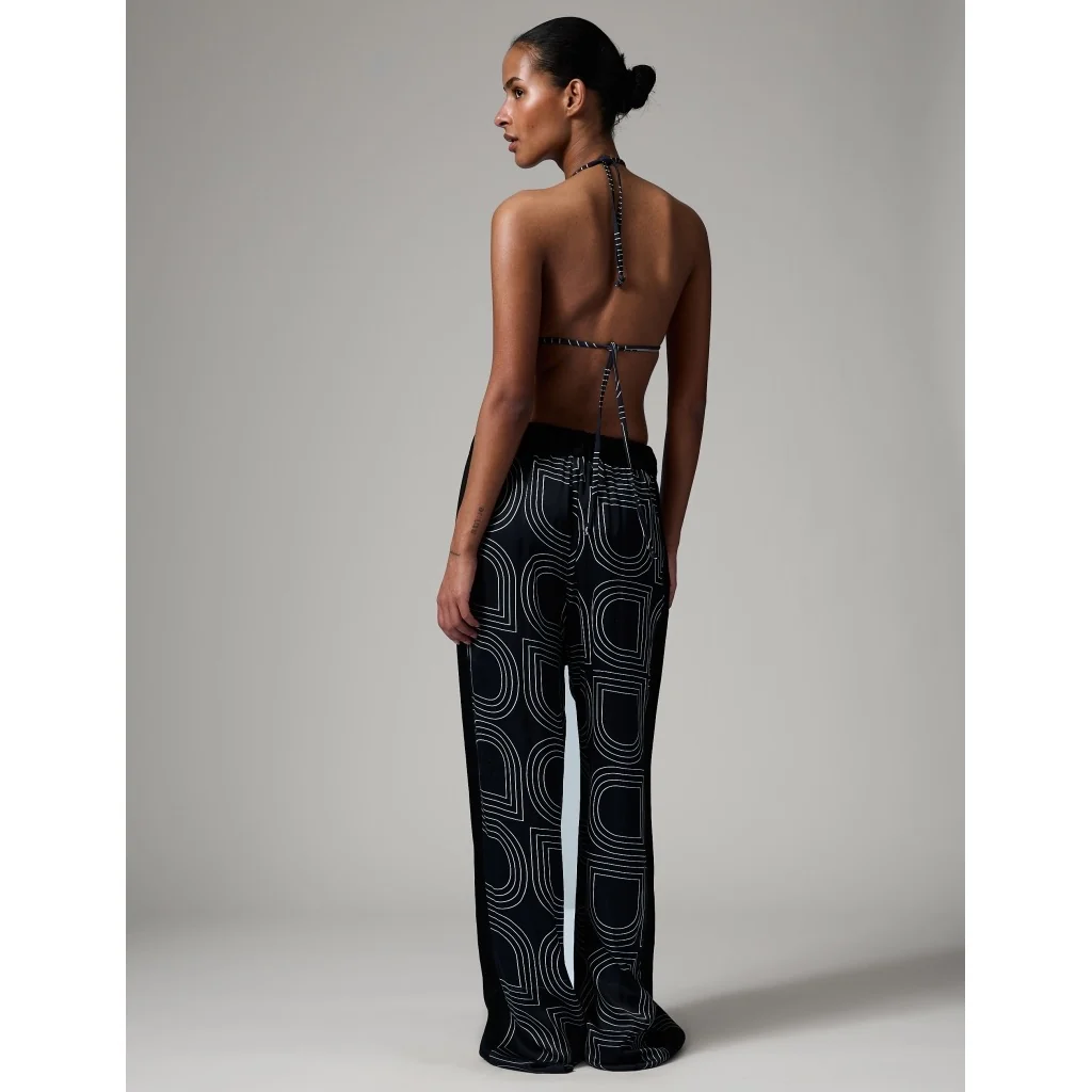 Posey Fluid Viscose Black Pant - Image 4