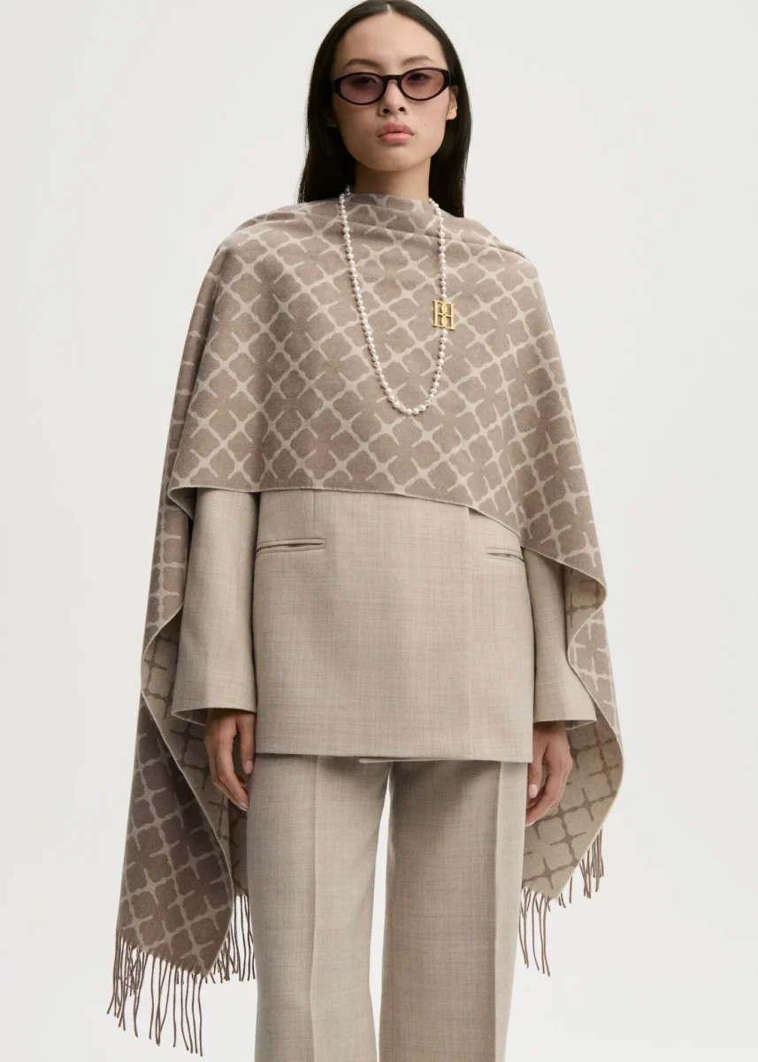 Ortega Cashmere-Blend Scarf Fosil - Image 2