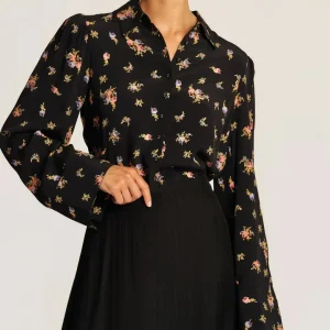 Viscose Blouse Midnight Flowers