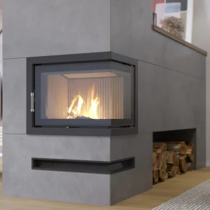 NORDflam Roten peisinnsats høyre hjørne - 10 kW