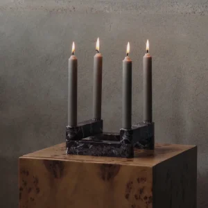 Newel Modular Candle Holder Set of 4 Rosso