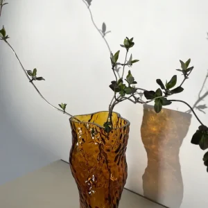 Ostrea Glass Vase | Amber