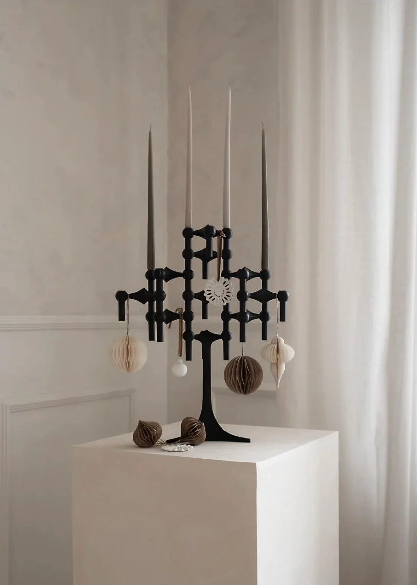 Stoff Nagel Lysestake Black - Image 4