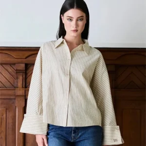 IBEN Atari Shirt Oat Stripe